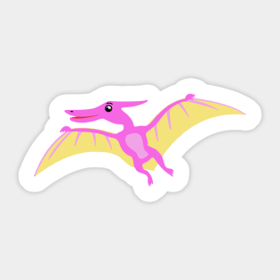 Cute happy Dinosaur Pterodactyl Sticker